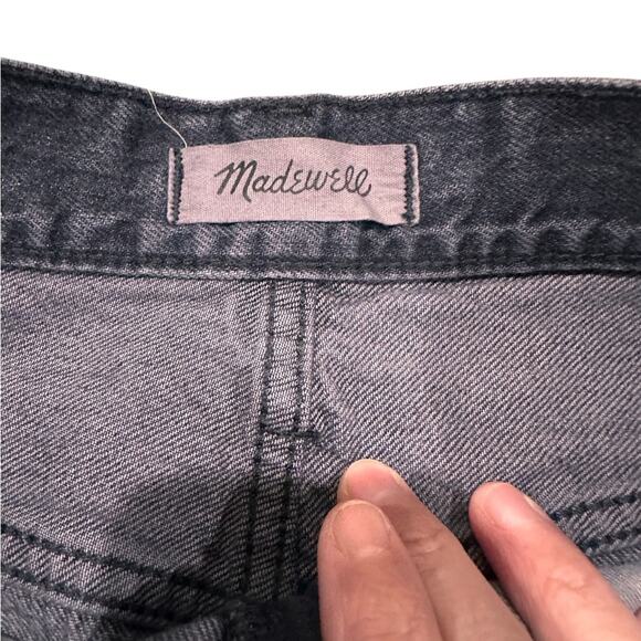 Madewell Rigid Denim A-Line Midi Skirt Castlerock Wash, size 26 - Picture 6 of 9